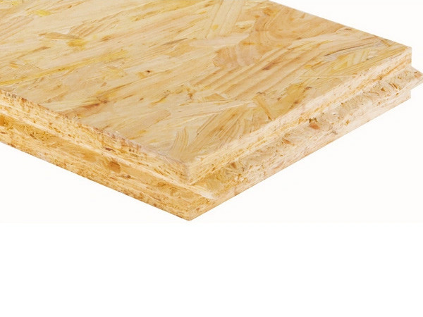 Nahaufnahme OSB-Verlegeplatte - Nut & Feder